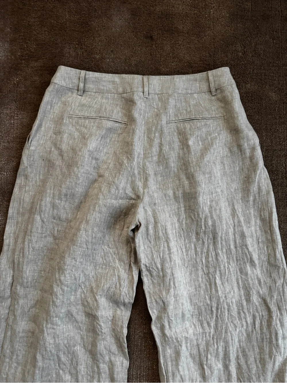 Reformation Alex Linen Mid Rise Pant
